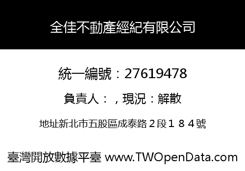 全佳不動產經紀有限公司