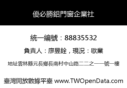 優必勝鋁門窗企業社