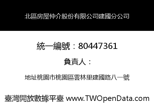 北區房屋仲介股份有限公司建國分公司