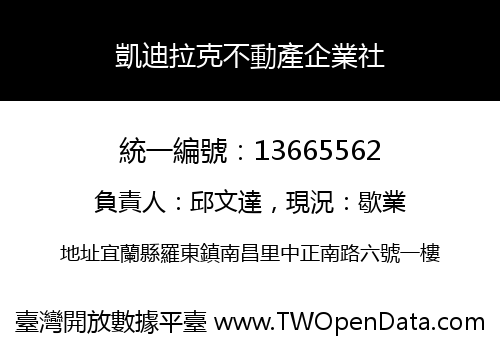 凱迪拉克不動產企業社