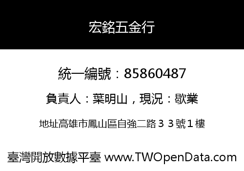 宏銘五金行