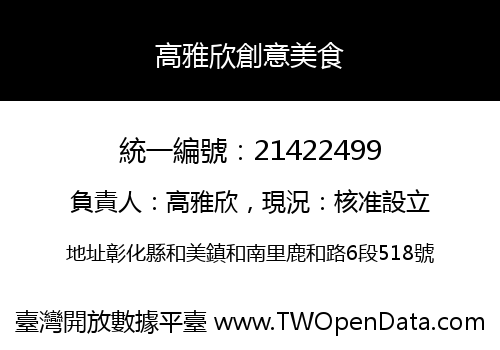 高雅欣創意美食
