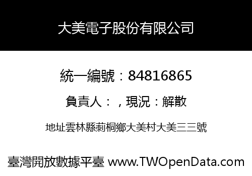 大美電子股份有限公司