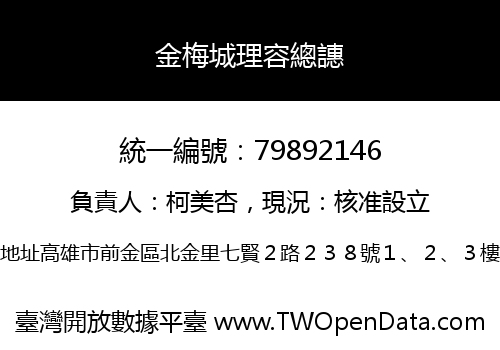 金梅城理容總譓