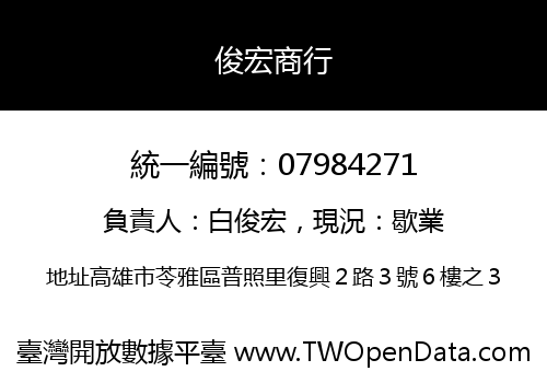 俊宏商行