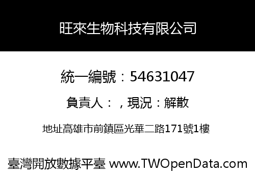 旺來生物科技有限公司