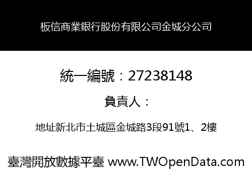 板信商業銀行股份有限公司金城分公司