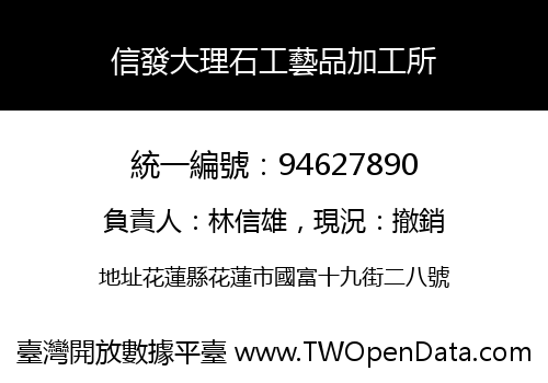 信發大理石工藝品加工所
