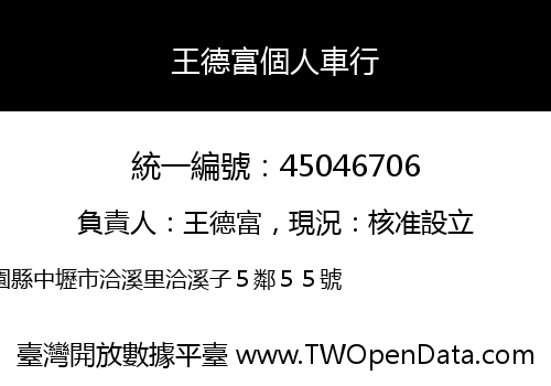 王德富個人車行