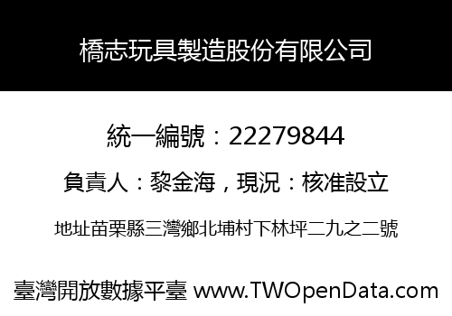 橋志玩具製造股份有限公司