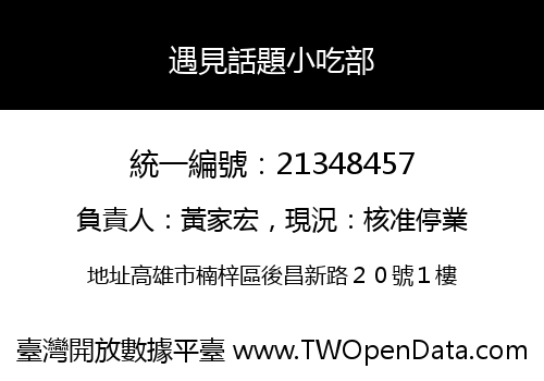 遇見話題小吃部