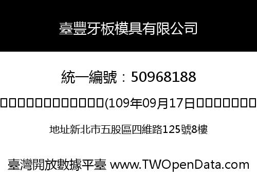 臺豐牙板模具有限公司