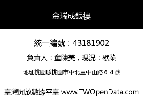金瑞成銀樓