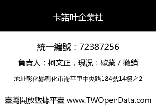 卡諾叶企業社