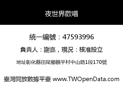 夜世界歡唱