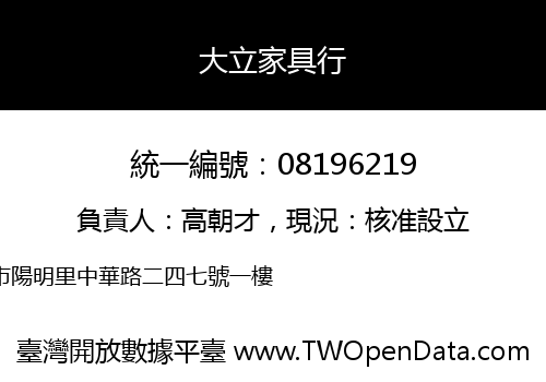 大立家具行