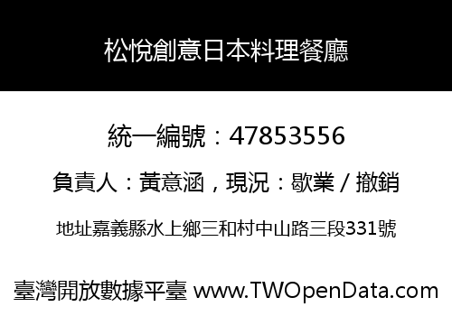 松悅創意日本料理餐廳