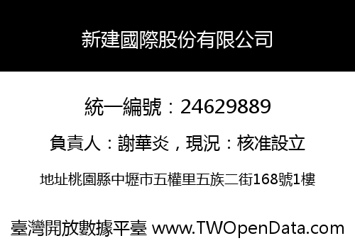 新建國際股份有限公司