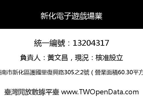 新化電子遊戲場業
