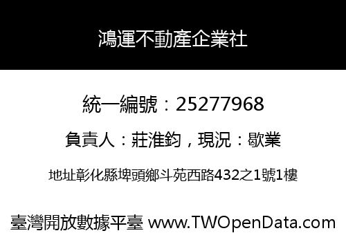 鴻運不動產企業社