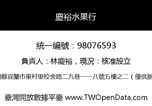 慶裕水果行