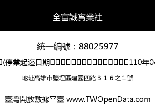 全富誠實業社