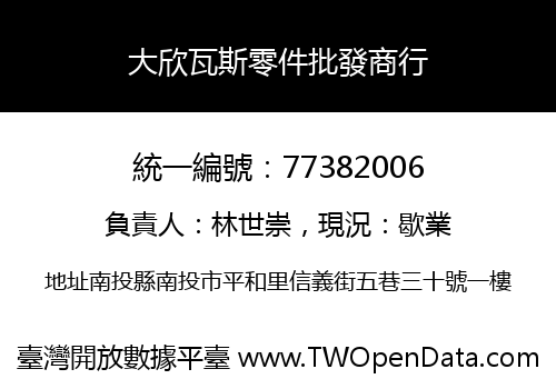 大欣瓦斯零件批發商行