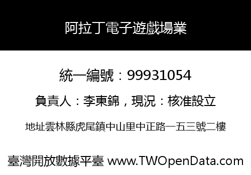 阿拉丁電子遊戲場業