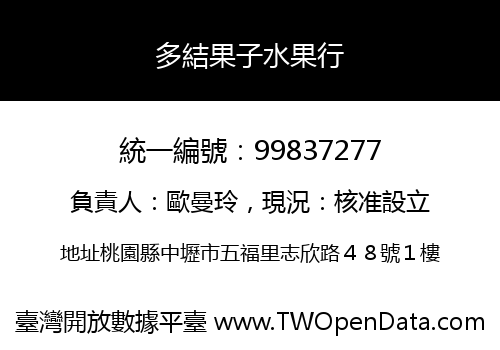 多結果子水果行
