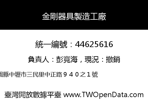金剛器具製造工廠