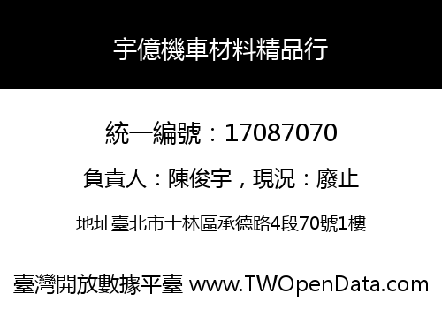 宇億機車材料精品行