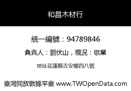 和昌木材行