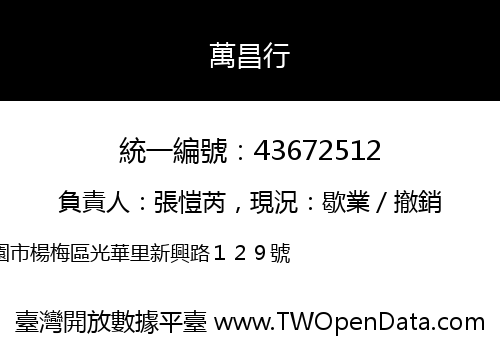 萬昌行