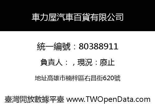 車力屋汽車百貨有限公司