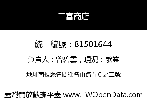 三富商店