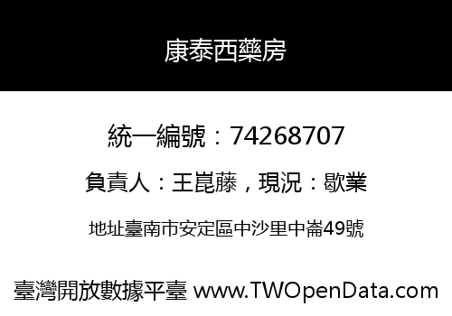 康泰西藥房