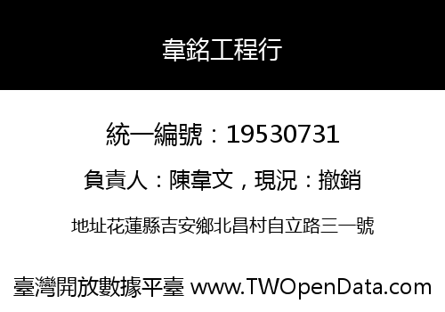 韋銘工程行