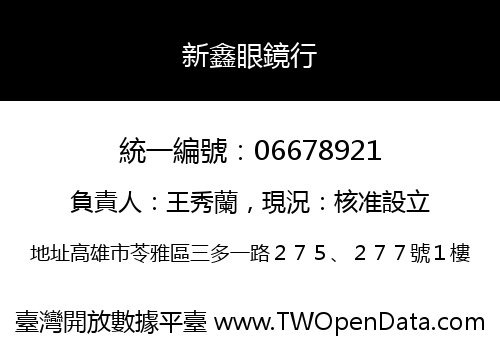新鑫眼鏡行