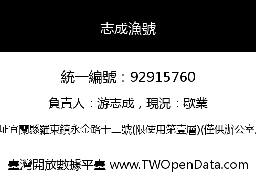 志成漁號
