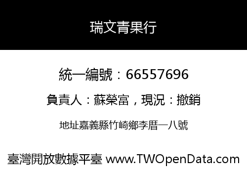 瑞文青果行