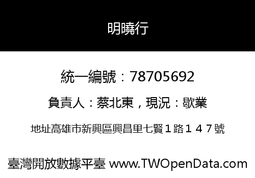 明曉行