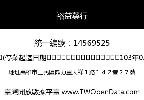 裕益藥行