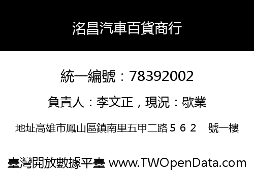 洺昌汽車百貨商行