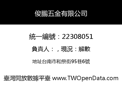 俊鵬五金有限公司