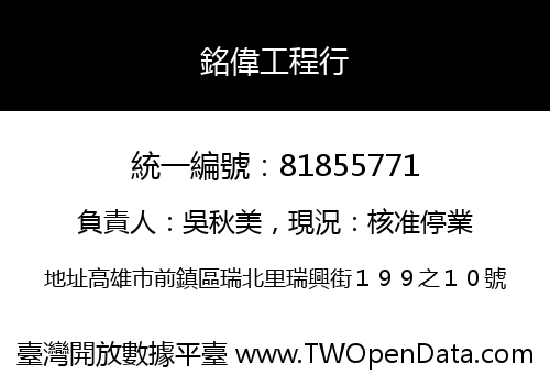 銘偉工程行