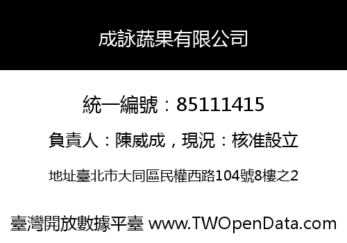 成詠蔬果有限公司