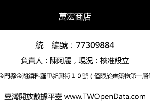 萬宏商店