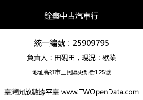 銓鑫中古汽車行