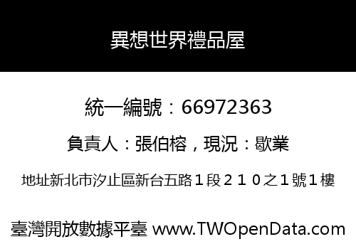 異想世界禮品屋