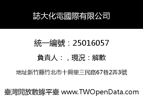 誌大化電國際有限公司